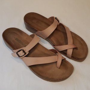 BIONATURA Nubuck Leather Double Strap Sandals - Made in Italy